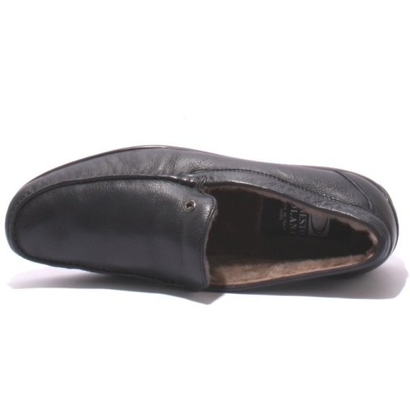 Ernesto Dolani 9640 Navy Leather / Sheepskin Deer Driver Moccasins - Picture 7 of 9